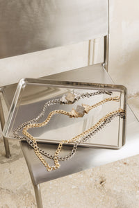 "CRYSTAL" GOLD CHAIN BELT