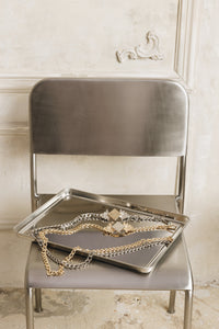 "CRYSTAL" GOLD CHAIN BELT