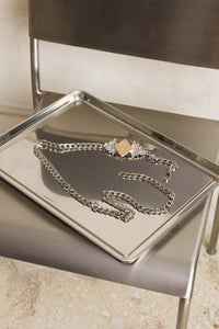 "CRYSTAL" NICKEL CHAIN BELT