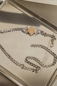 "CRYSTAL" NICKEL CHAIN BELT