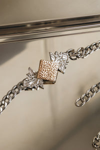"CRYSTAL" NICKEL CHAIN BELT