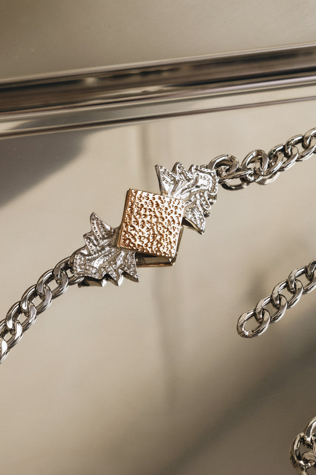 "CRYSTAL" NICKEL CHAIN BELT