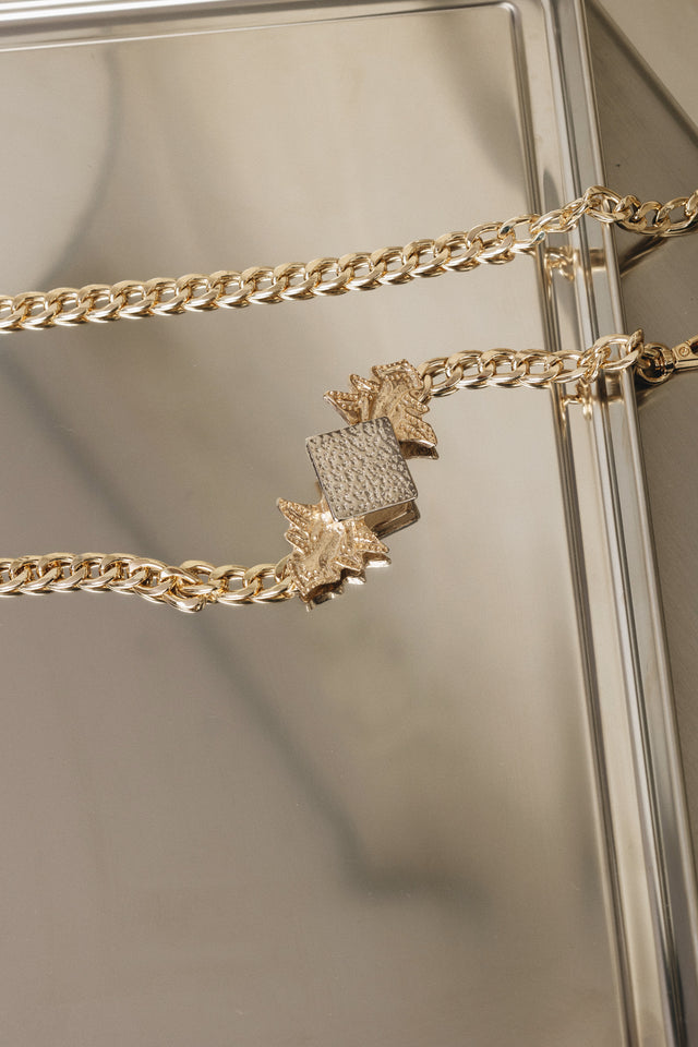 "CRYSTAL" GOLD CHAIN BELT