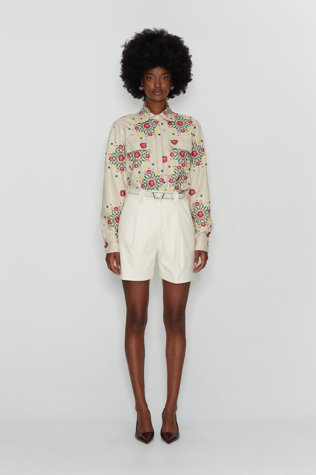 WILD FLOWER SHORTS OFF WHITE