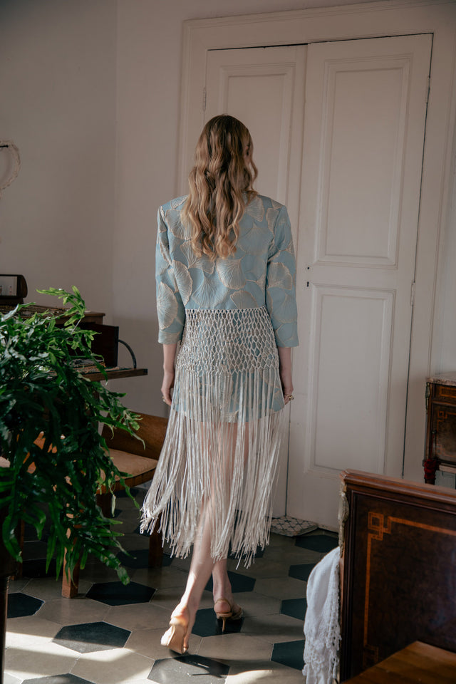 SCULPTURE JACKET LIGHT BLUE