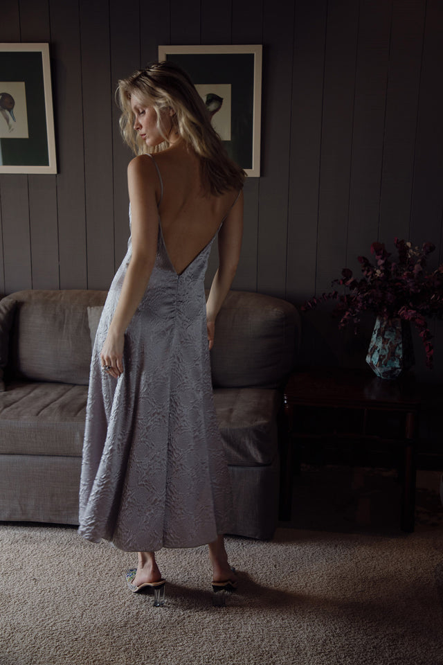 CERYLO DRESS LIGHT GREY