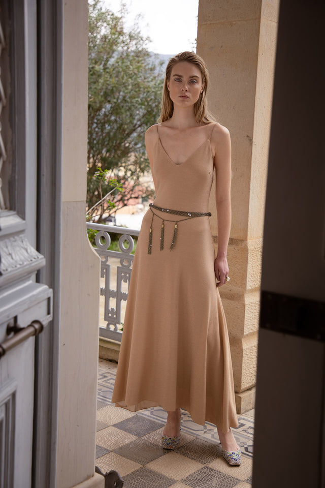DRIFT DRESS GOLD
