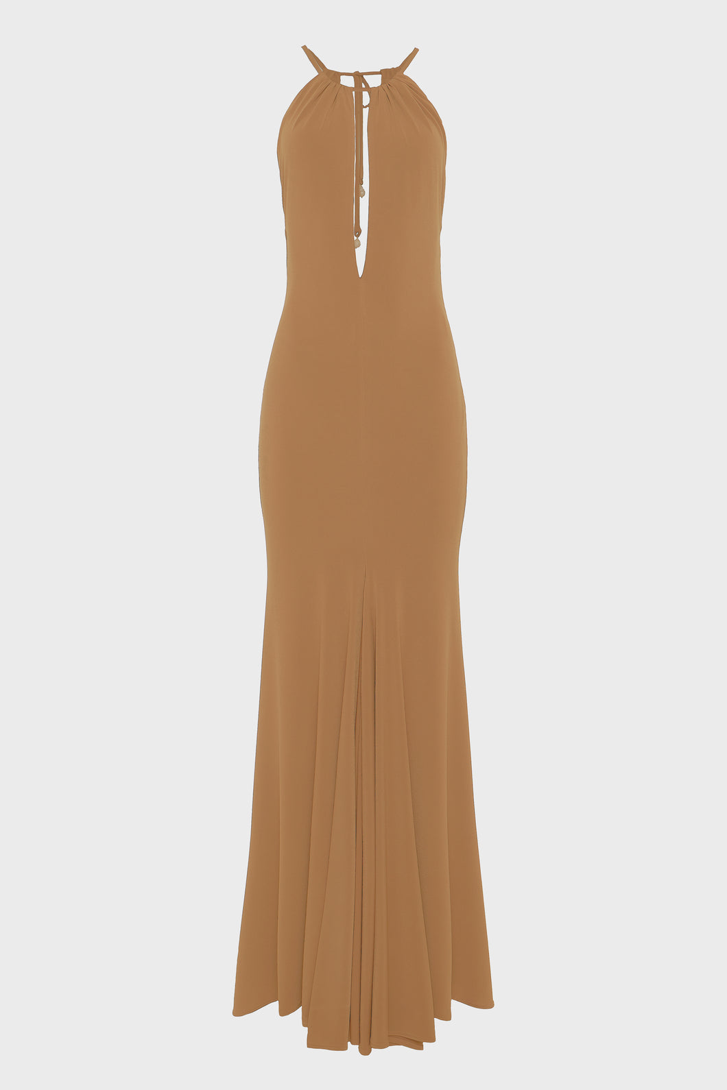 EARTH LONG DRESS BROWN