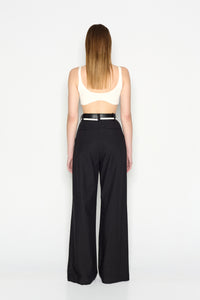 DESERT WIDE LEG TROUSERS BLACK