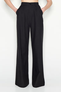 DESERT WIDE LEG TROUSERS BLACK
