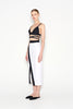 VICE MIDI SKIRT WHITE/BLACK