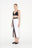 VICE MIDI SKIRT WHITE/BLACK