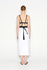 VICE MIDI SKIRT WHITE/BLACK