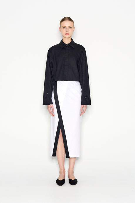 VICE SHIRT CROPPED BLACK