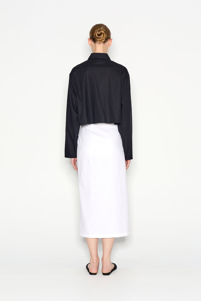 VICE SHIRT CROPPED BLACK