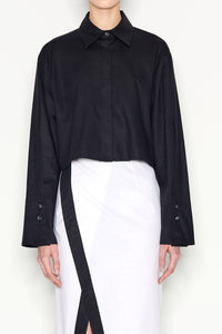 VICE SHIRT CROPPED BLACK