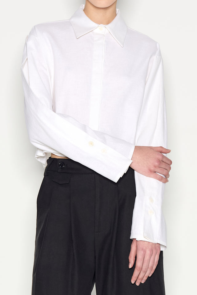 VICE SHIRT CROPPED WHITE