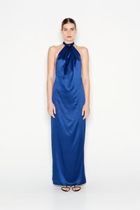 LUMEN LONG DRESS BLUE