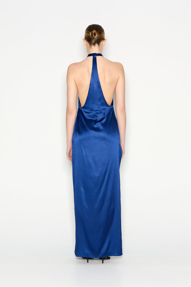 LUMEN LONG DRESS BLUE