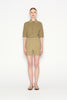 SUNFLARE KNITTED SHORTS KHAKI