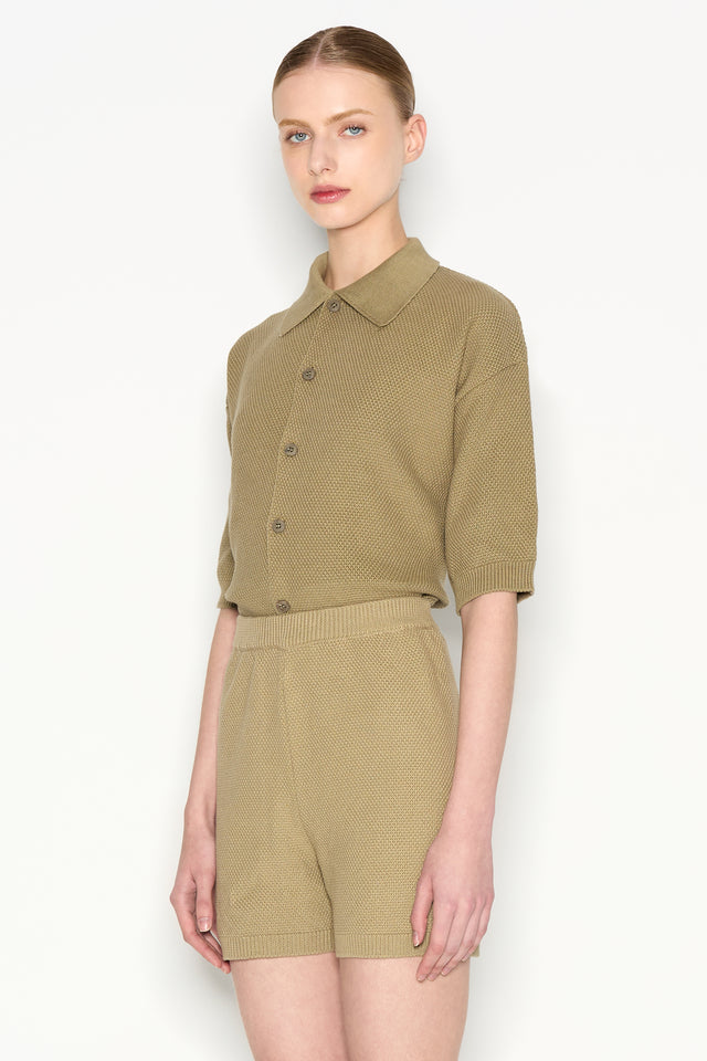 SUNFLARE KNITTED SHORTS KHAKI