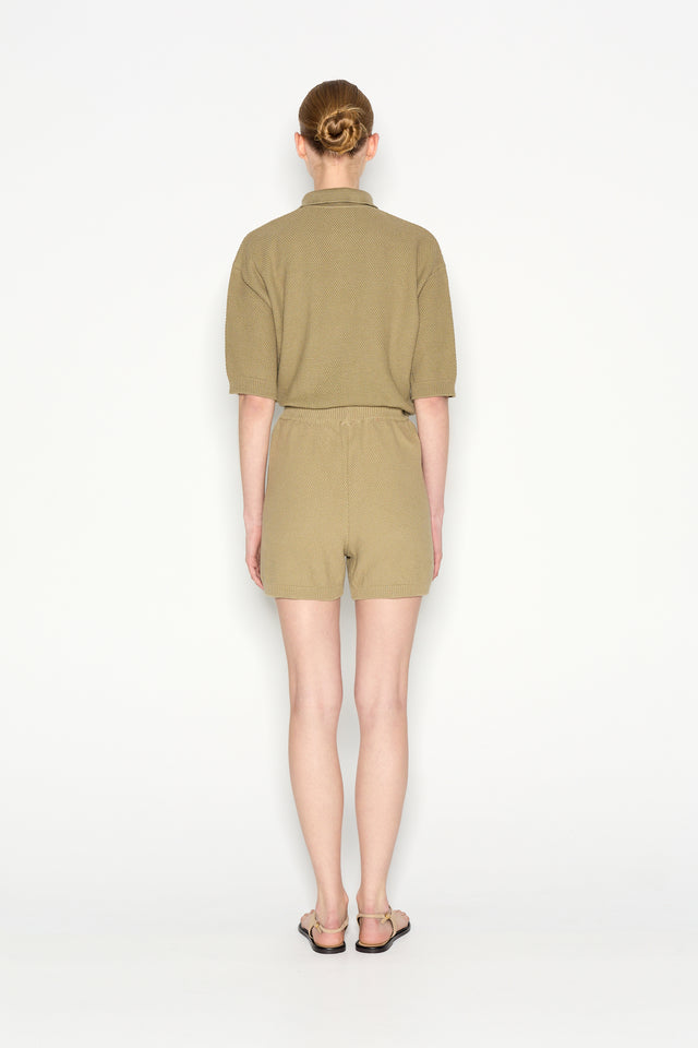 SUNFLARE KNITTED SHORTS KHAKI
