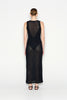 JETSETTER KNITTED MAXI DRESS BLACK