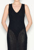JETSETTER KNITTED MAXI DRESS BLACK