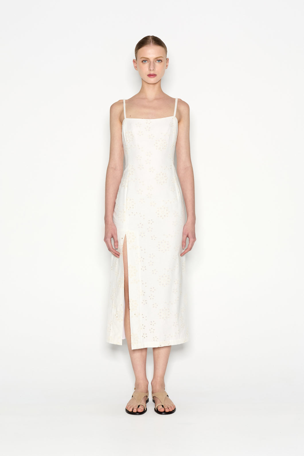 GELATO MIDI DRESS ECRU