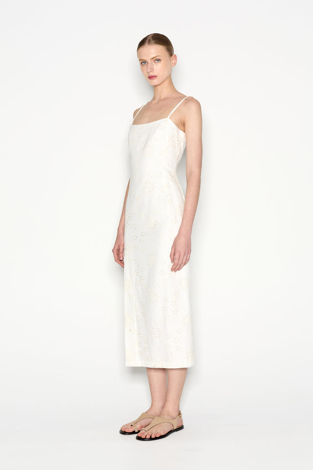 GELATO MIDI DRESS ECRU