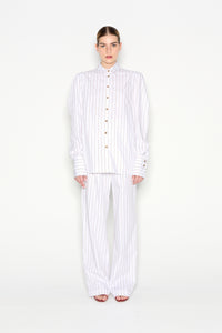 PINA COLADA SHIRT WHITE/BROWN