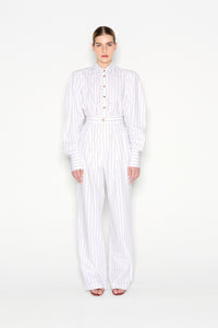PINA COLADA SHIRT WHITE/BROWN