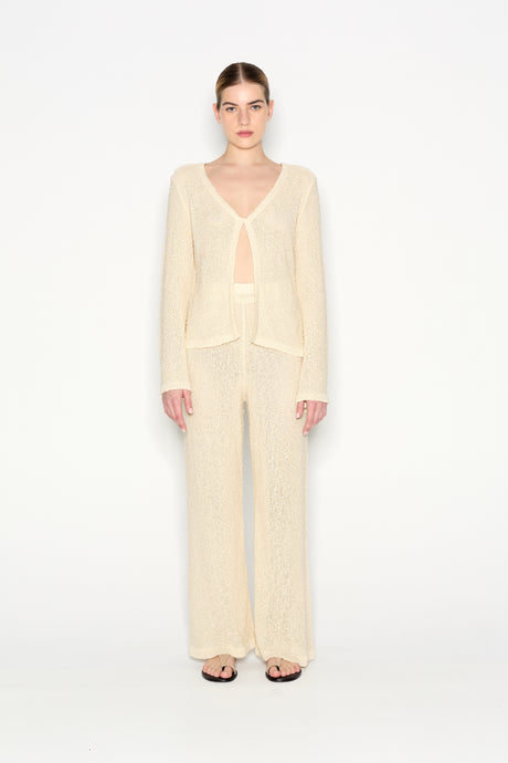 JETSETTER KNITTED TROUSERS BEIGE