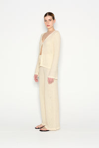 JETSETTER KNITTED CARDIGAN BEIGE