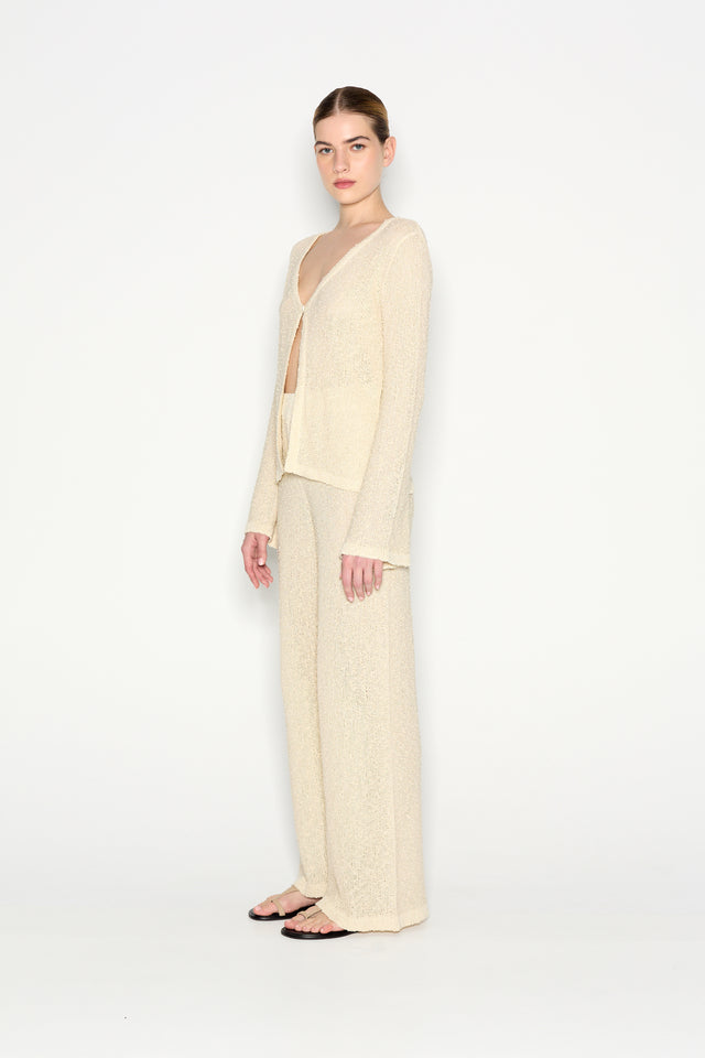 JETSETTER KNITTED TROUSERS BEIGE