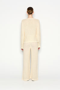 JETSETTER KNITTED TROUSERS BEIGE