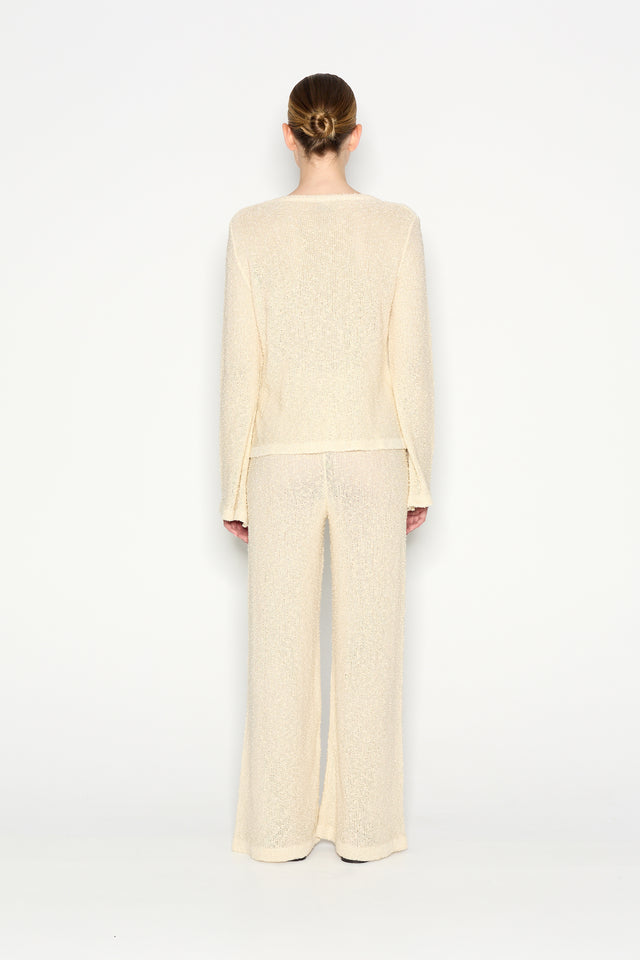 JETSETTER KNITTED TROUSERS BEIGE