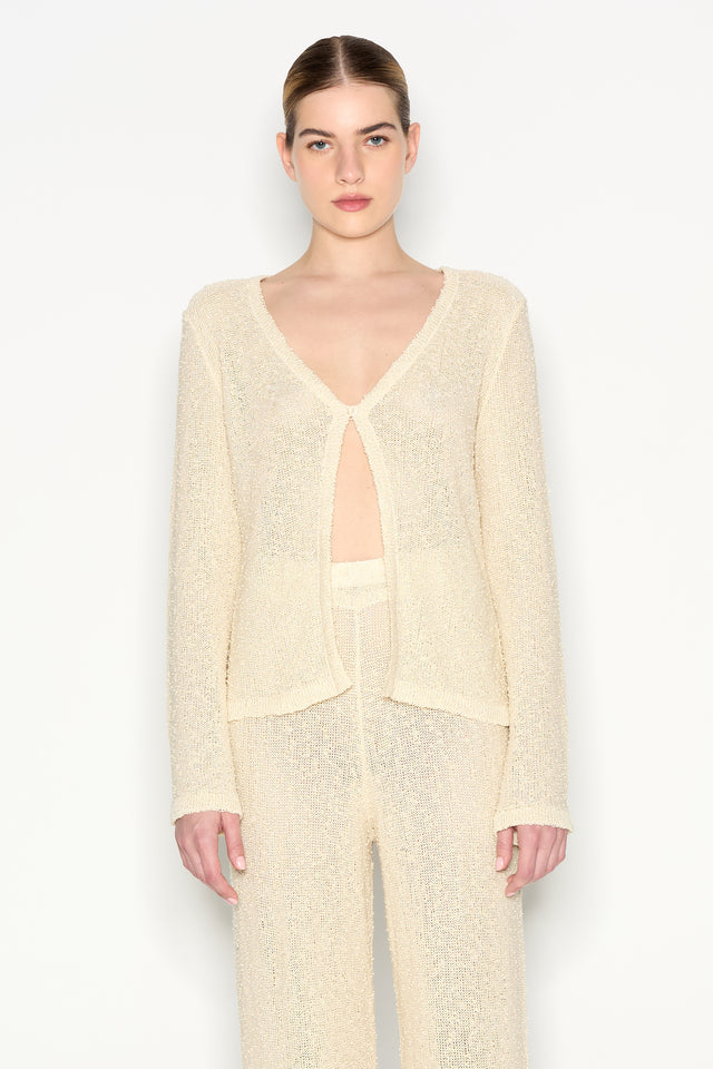 JETSETTER KNITTED TROUSERS BEIGE