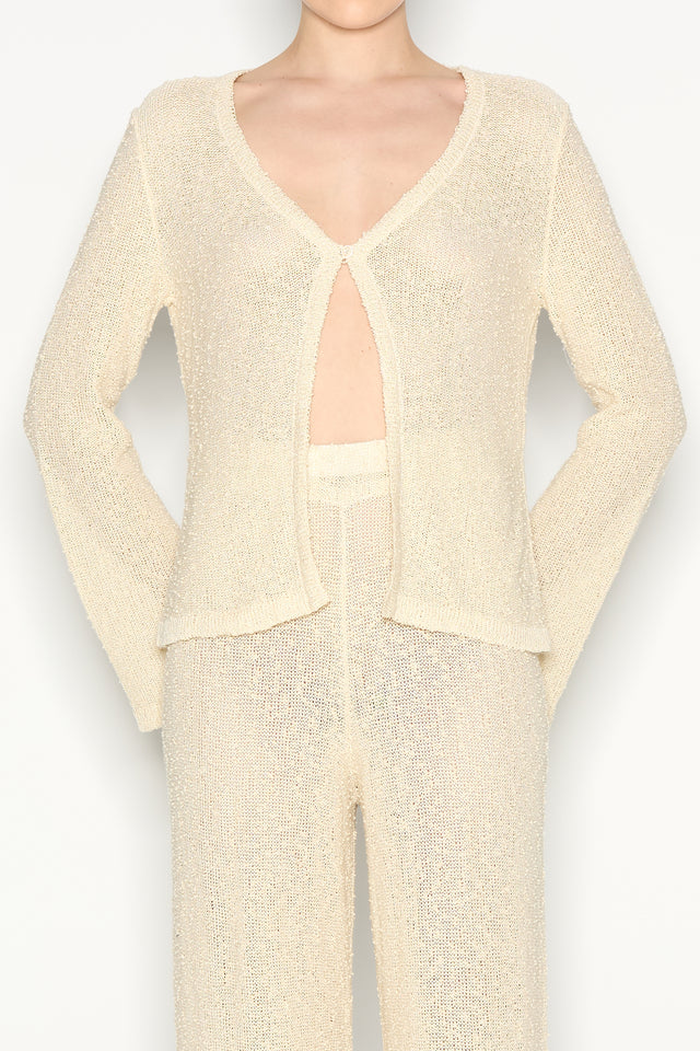 JETSETTER KNITTED CARDIGAN BEIGE