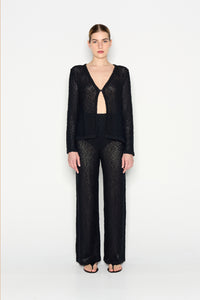 JETSETTER KNITTED TROUSERS BLACK