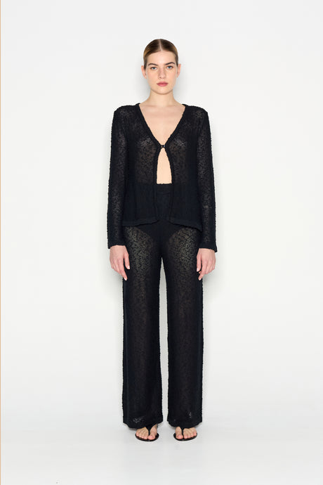 JETSETTER KNITTED TROUSERS BLACK