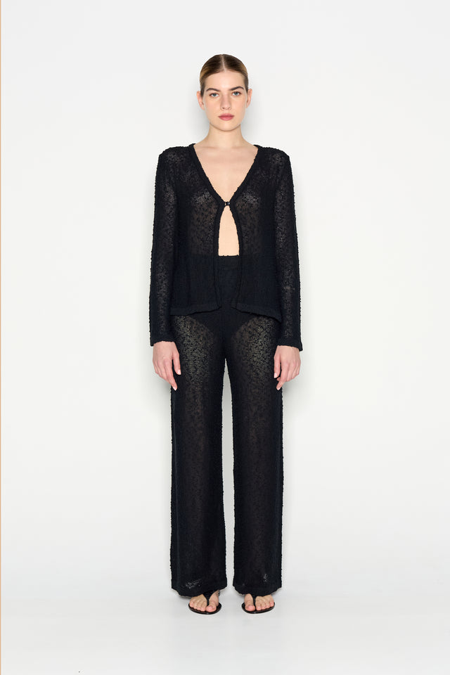 JETSETTER KNITTED TROUSERS BLACK