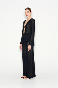 JETSETTER KNITTED TROUSERS BLACK