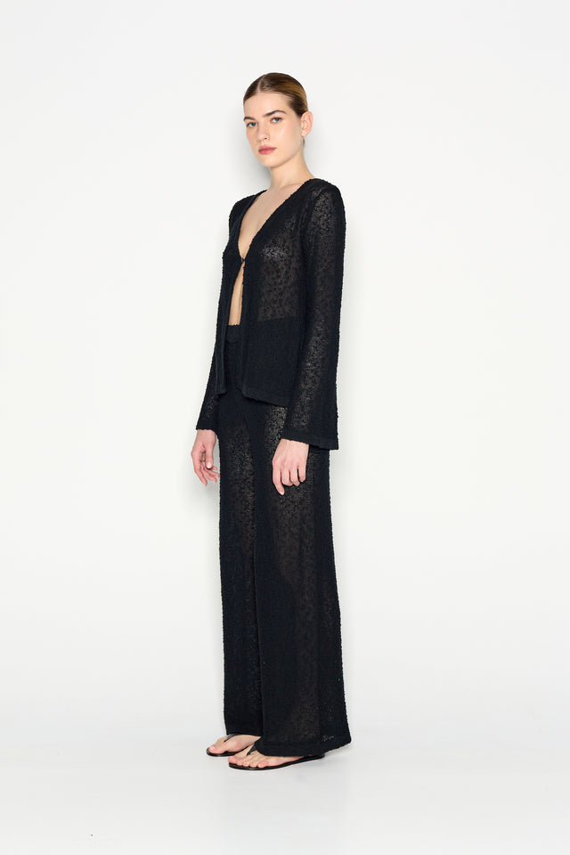JETSETTER KNITTED TROUSERS BLACK