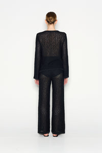 JETSETTER KNITTED TROUSERS BLACK
