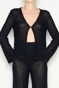 JETSETTER KNITTED TROUSERS BLACK