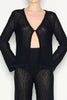 JETSETTER KNITTED TROUSERS BLACK