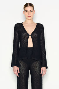 JETSETTER KNITTED TROUSERS BLACK