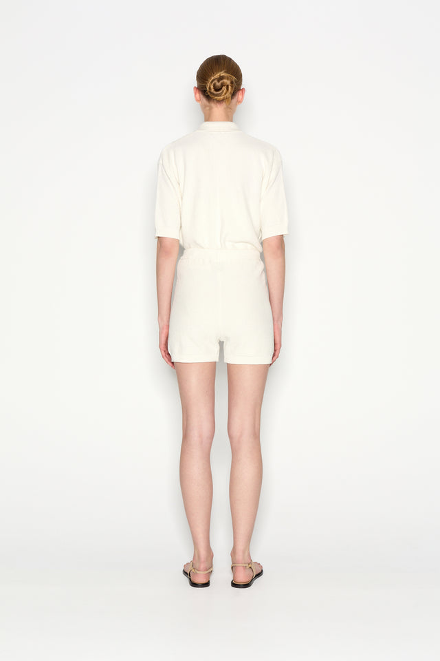 SUNFLARE KNITTED SHORTS ECRU