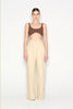 DESERT WIDE LEG TROUSERS BEIGE